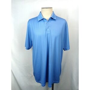Cypress‎ Club Polo Shirt Mens XL Blue Textured Golf Performance Short Sleeve